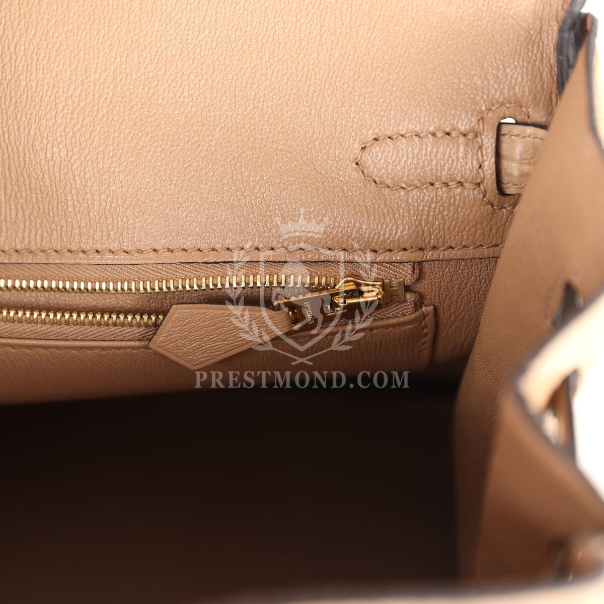 Hermes Birkin 25 Chai Matte Alligator GHW — изображение 9