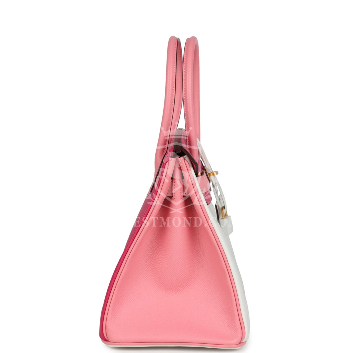 Hermes Special Order (HSS) Birkin 30 White, Rose Confetti and Rose Tyrien Epsom Brushed GHW — изображение 3