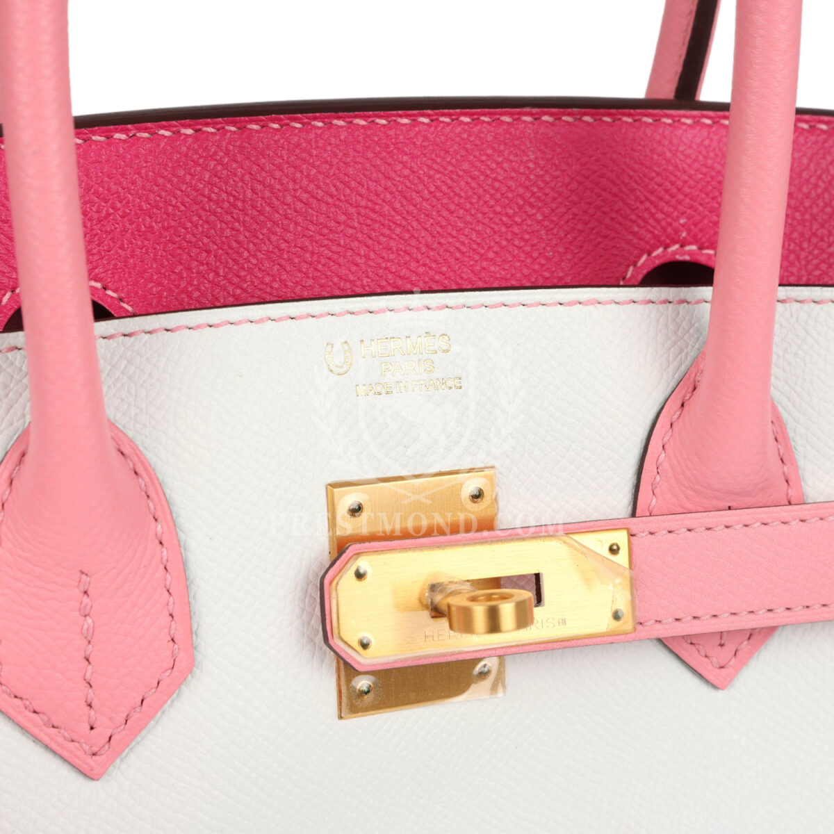 Hermes Special Order (HSS) Birkin 30 White, Rose Confetti and Rose Tyrien Epsom Brushed GHW — изображение 7