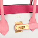 Hermes Special Order (HSS) Birkin 30 White, Rose Confetti and Rose Tyrien Epsom Brushed GHW