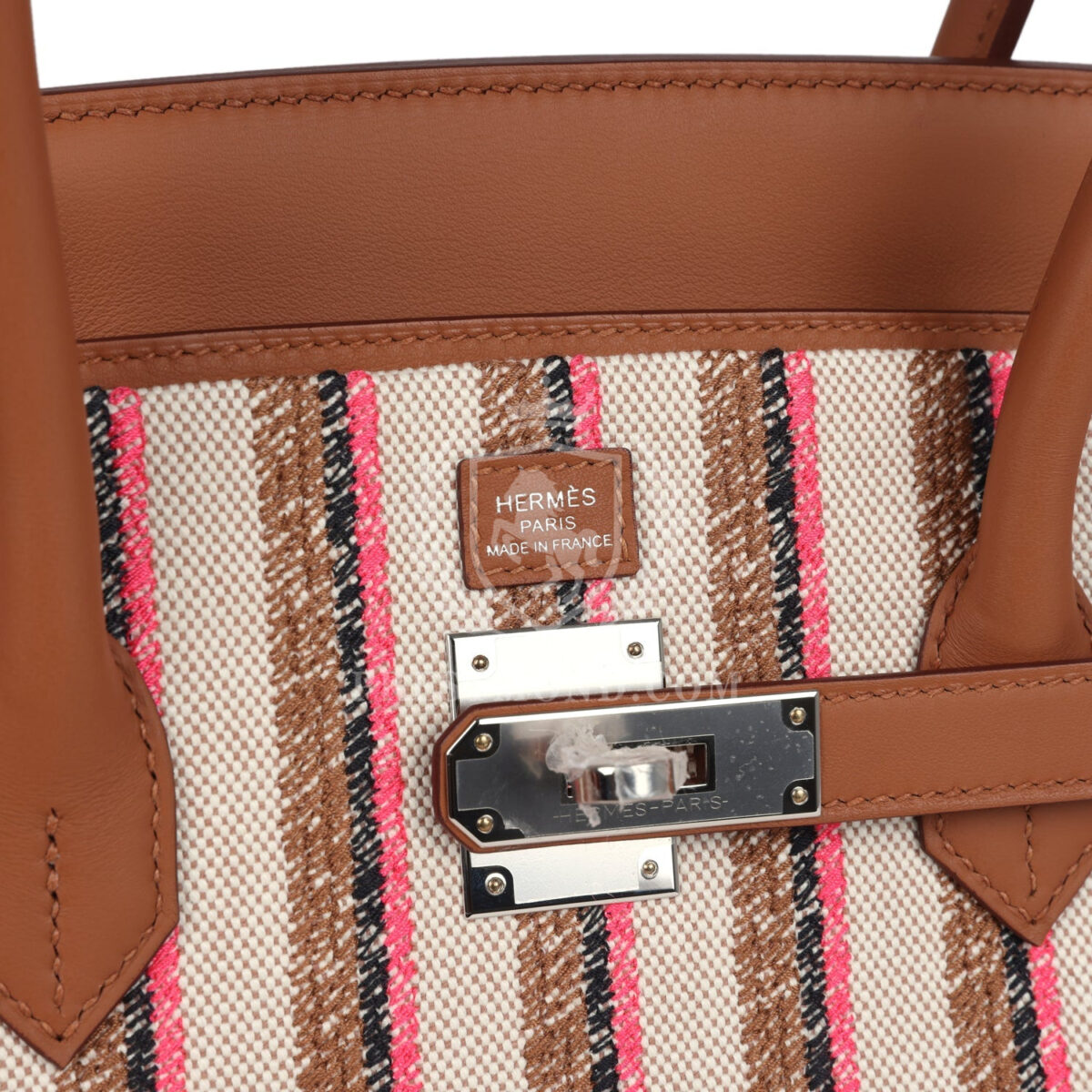 Hermes Shoulder Birkin Light 39 Multicolor Toile and Gold Swift PHW — изображение 7