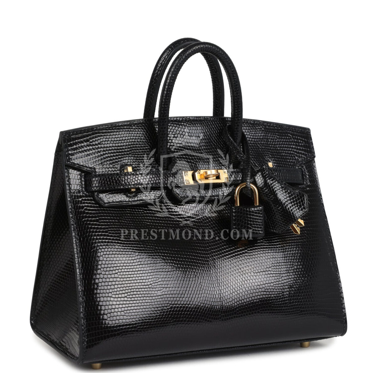 Hermes Birkin Sellier 20 Black Varanus Niloticus Lizard GHW — изображение 2