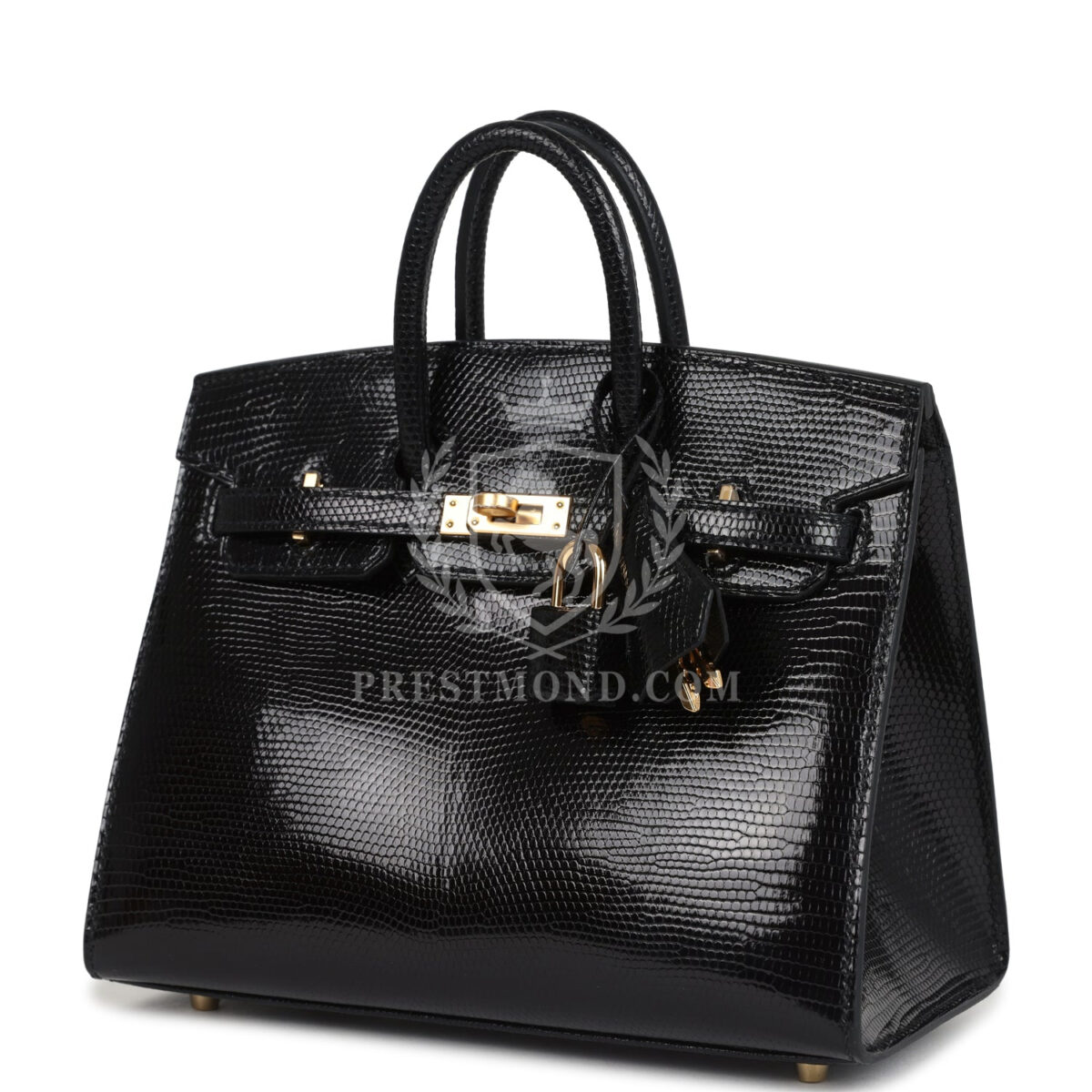 Hermes Birkin Sellier 20 Black Varanus Niloticus Lizard GHW — изображение 5