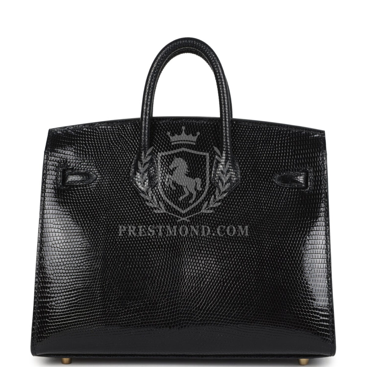 Hermes Birkin Sellier 20 Black Varanus Niloticus Lizard GHW — изображение 4