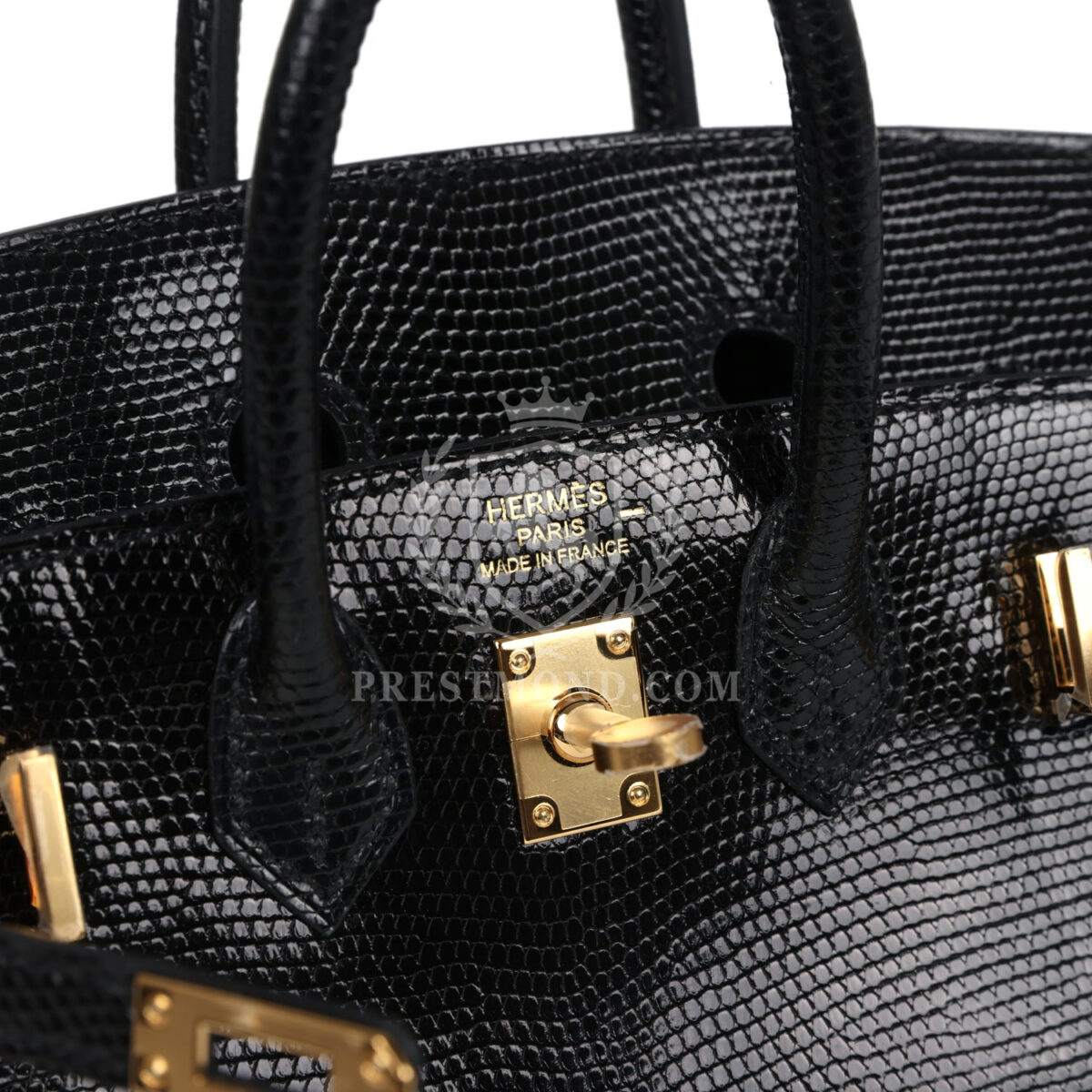 Hermes Birkin Sellier 20 Black Varanus Niloticus Lizard GHW — изображение 7