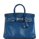 Hermes Birkin 25 Bleu Izmir Varanus Niloticus Lizard PHW