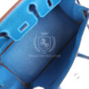 Hermes Birkin 25 Bleu Izmir Varanus Niloticus Lizard PHW