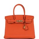 Hermes Birkin 30 Feu Togo GHW