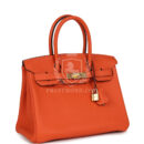 Hermes Birkin 30 Feu Togo GHW