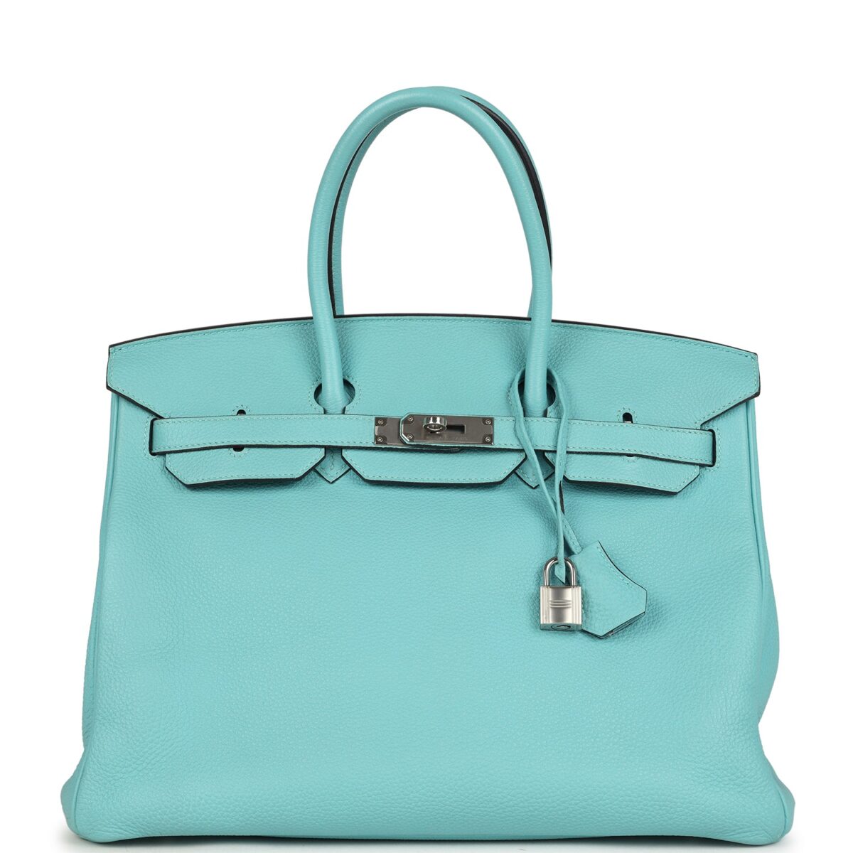 Hermes Birkin 35 Bleu Atoll Togo PHW
