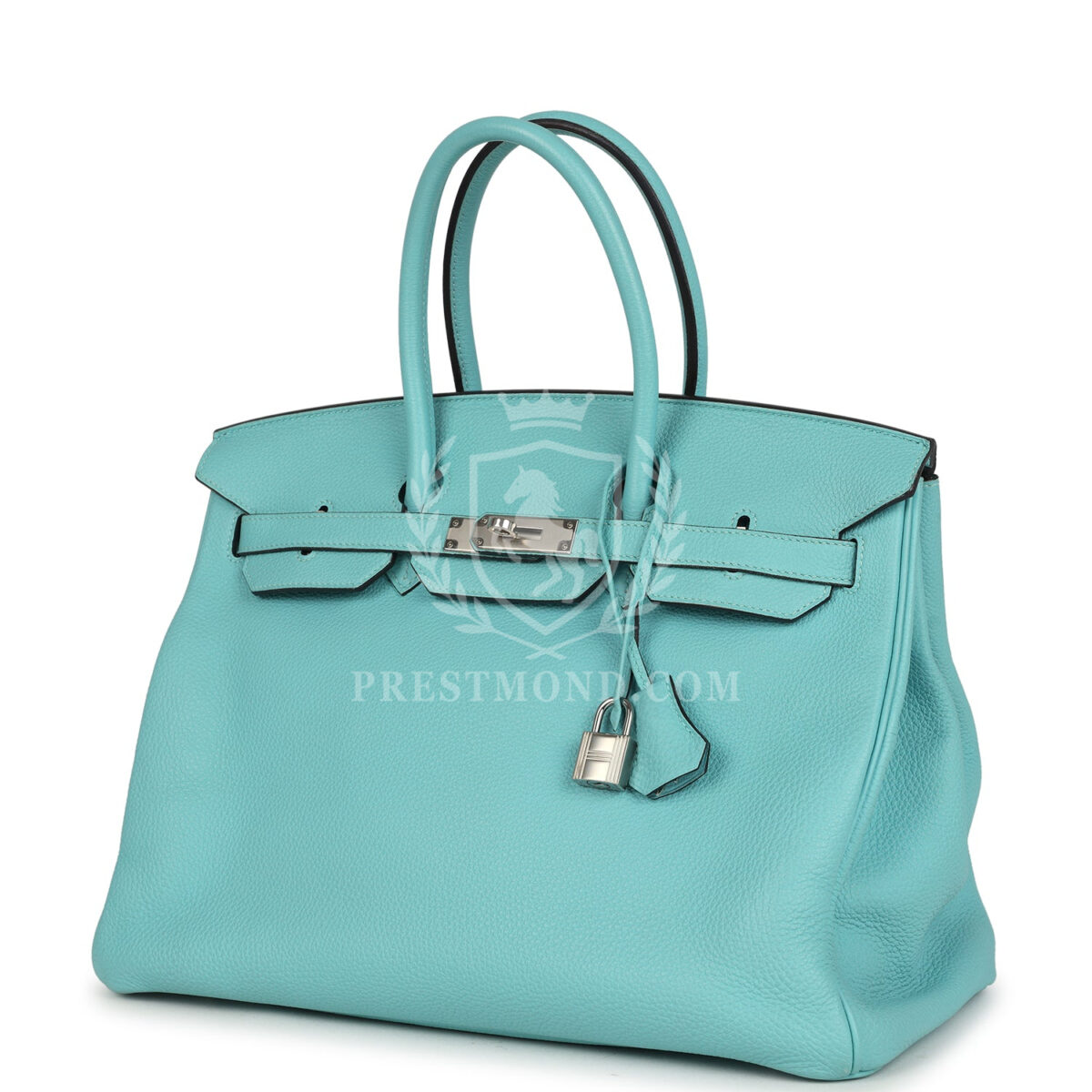 Hermes Birkin 35 Bleu Atoll Togo PHW — изображение 5