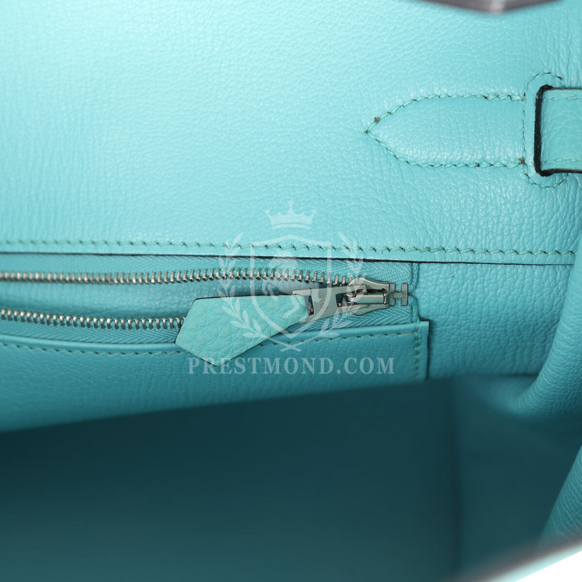 Hermes Birkin 35 Bleu Atoll Togo PHW — изображение 9
