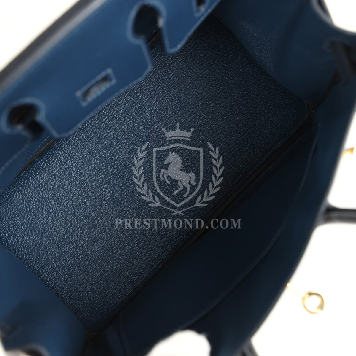 Hermes Birkin 25 Tri-color Bleu De Prusse, Bleu Indigo and Black Epsom GHW — изображение 8