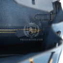 Hermes Birkin 25 Tri-color Bleu De Prusse, Bleu Indigo and Black Epsom GHW