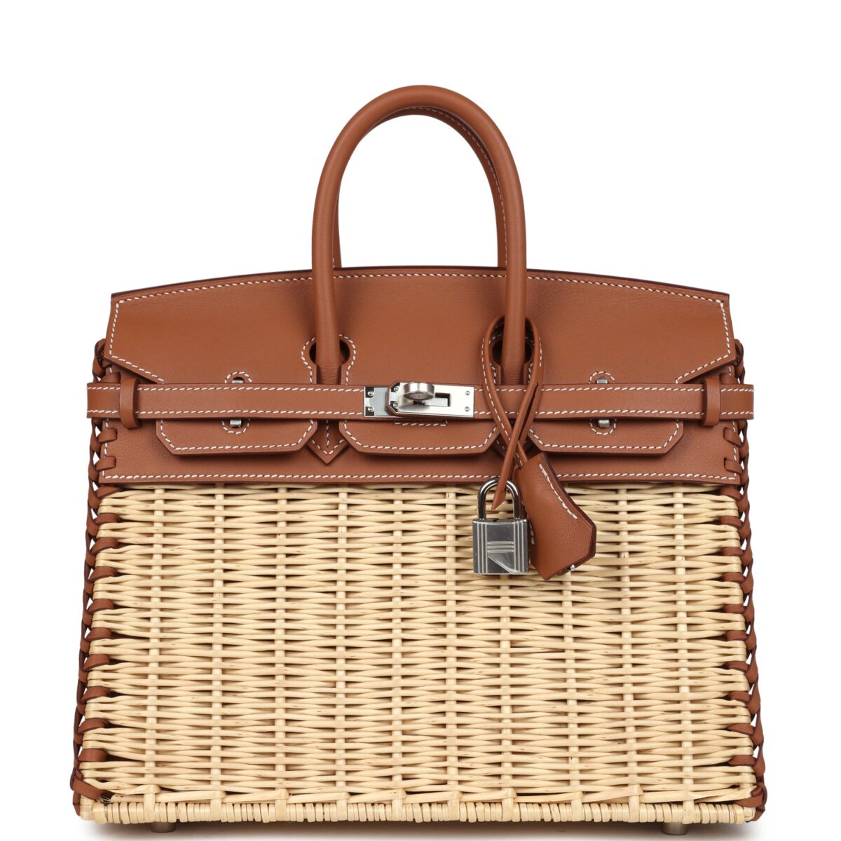 Hermes Picnic Birkin Sellier 25 Gold Swift PHW