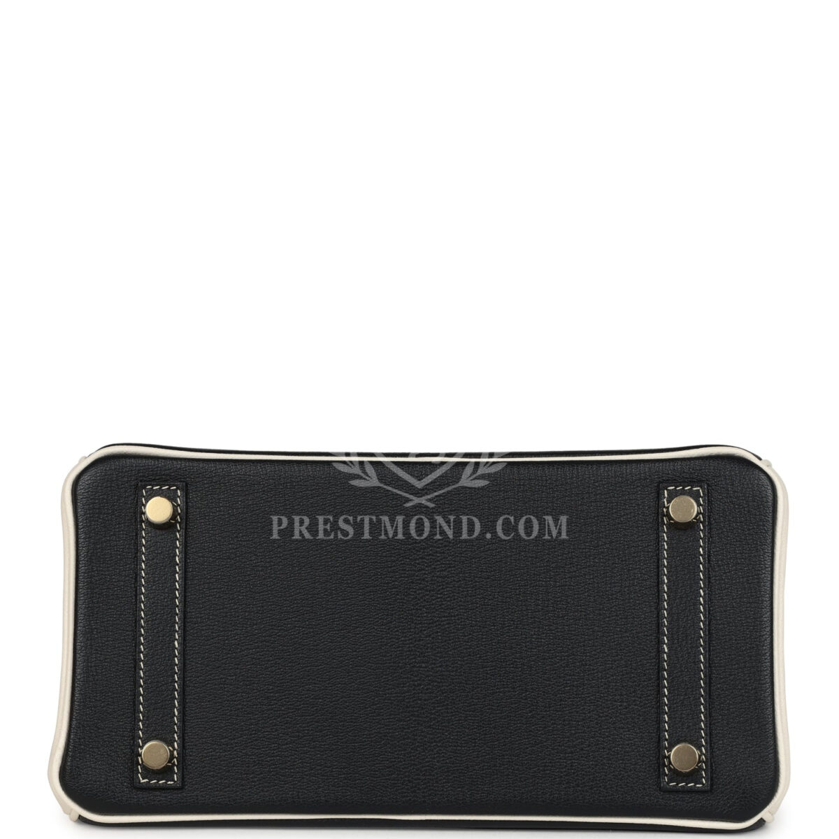 Hermes Special Order (HSS) Birkin 25 Bi-Color Black and Nata Chevre Mysore Brushed GHW — изображение 6