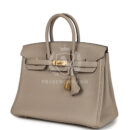 Hermes Birkin 25 Gris Tourterelle Togo GHW