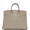 Hermes Birkin 25 Gris Tourterelle Togo GHW