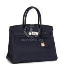 Hermes Birkin 30 Bleu Nuit Togo Rose GHW