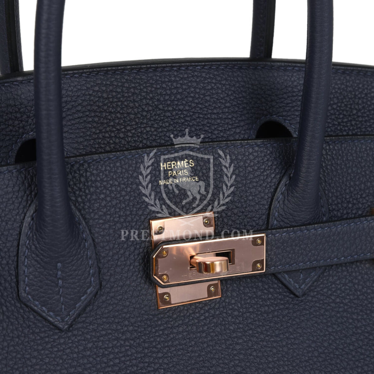Hermes Birkin 30 Bleu Nuit Togo Rose GHW — изображение 7