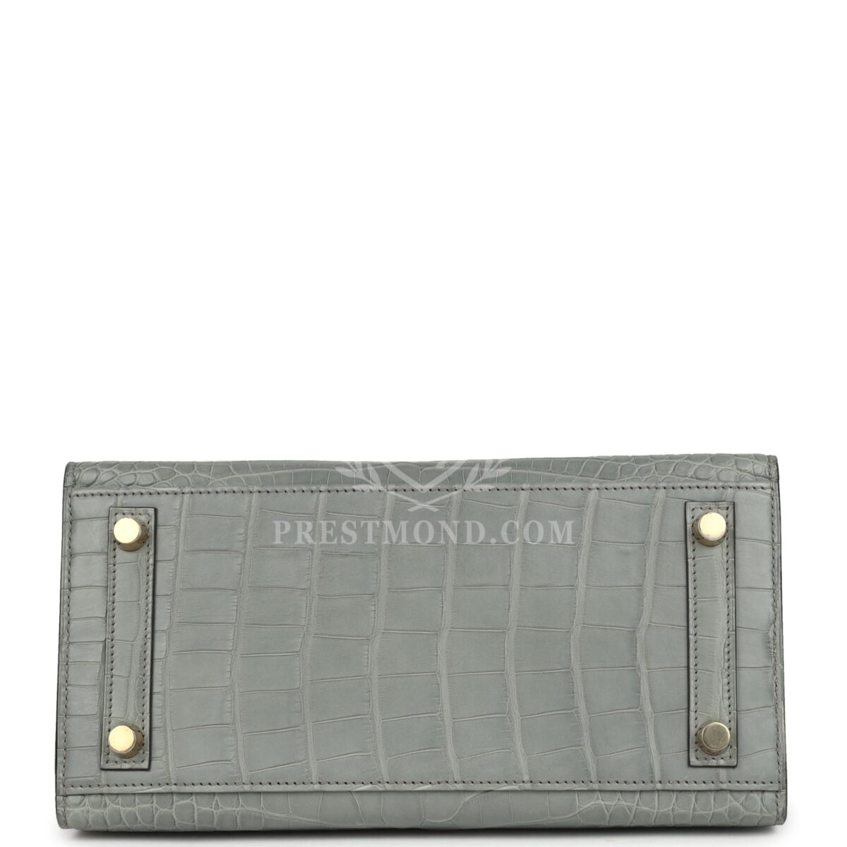 Hermes Birkin Sellier 25 Gris Ciment Matte Alligator GHW — изображение 6