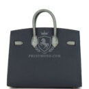 Hermes "Rainy Days" Sac Faubourg Birkin 20 Gris Misty Matte Alligator PBHW