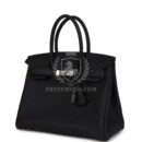 Hermes Birkin 30 Black Togo PHW