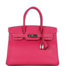 Hermes Birkin 30 Rose Tyrien Epsom PHW