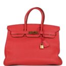 Hermes Birkin 35 Geranium Togo GHW