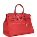 Hermes Birkin 35 Geranium Togo GHW