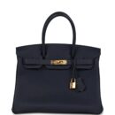 Hermes Birkin 30 Bleu Nuit Togo GHW