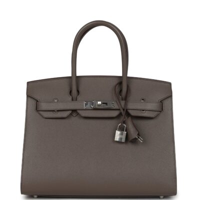 Hermes Birkin Sellier 30 Etain Epsom PHW
