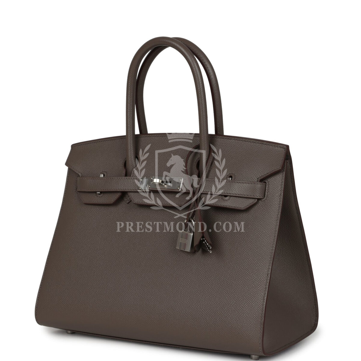 Hermes Birkin Sellier 30 Etain Epsom PHW — изображение 5