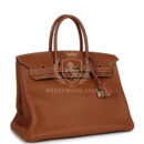 Vintage Hermes Birkin 35 GHW Clemence GHW