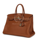 Vintage Hermes Birkin 35 GHW Clemence GHW