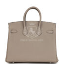 Hermes Birkin 25 Gris Tourterelle Togo PHW
