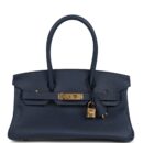 Hermes Shoulder Birkin Light 29 Bleu Abysse Evercolor GHW