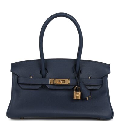 Hermes Shoulder Birkin Light 29 Bleu Abysse Evercolor GHW