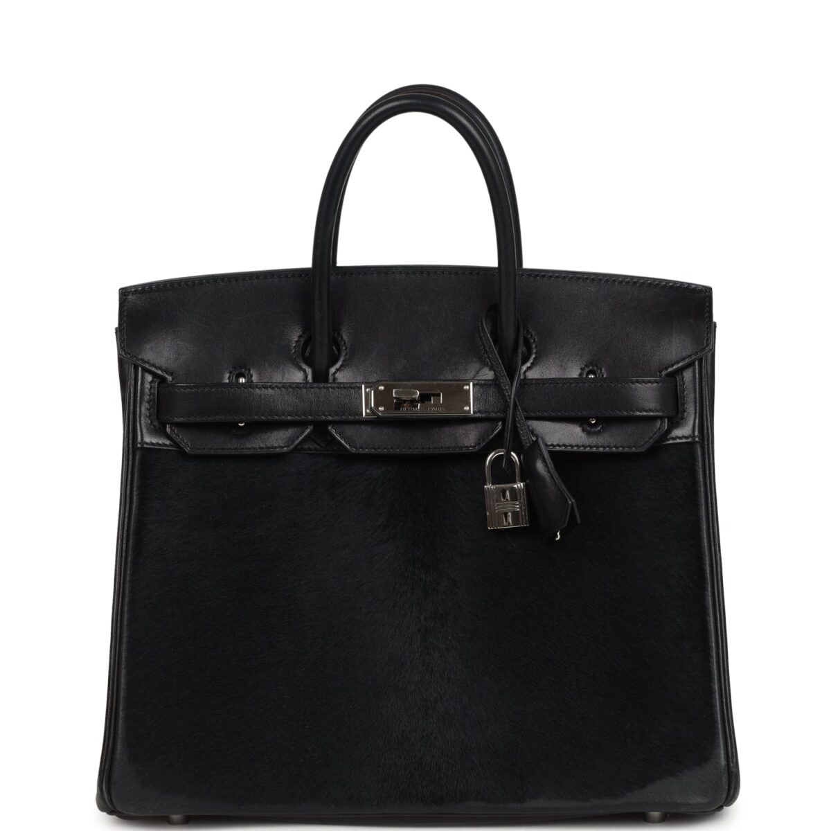Hermes Birkin 28 HAC Black Evercalf and Troika PHW
