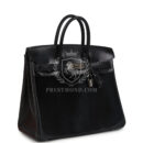 Hermes Birkin 28 HAC Black Evercalf and Troika PHW