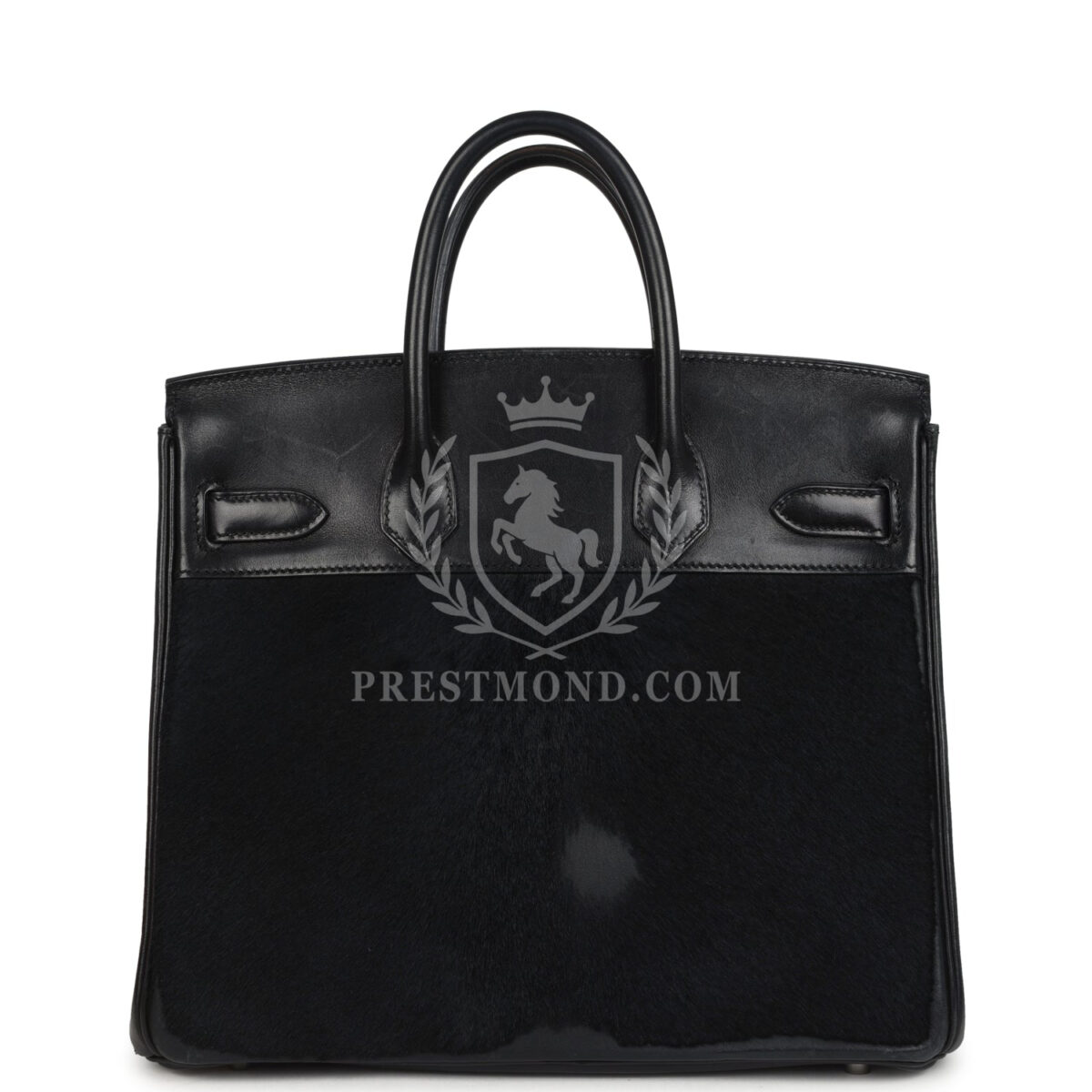 Hermes Birkin 28 HAC Black Evercalf and Troika PHW — изображение 4