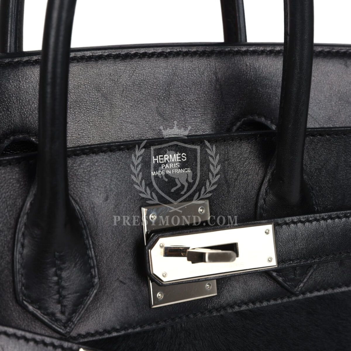 Hermes Birkin 28 HAC Black Evercalf and Troika PHW — изображение 7