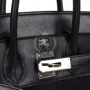 Hermes Birkin 28 HAC Black Evercalf and Troika PHW
