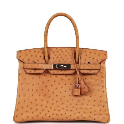 Hermes Birkin 30 Natural Sable Ostrich PHW
