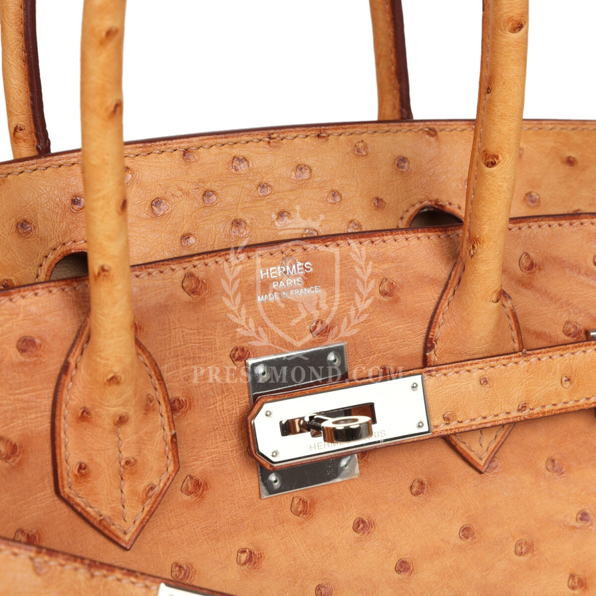Hermes Birkin 30 Natural Sable Ostrich PHW — изображение 7