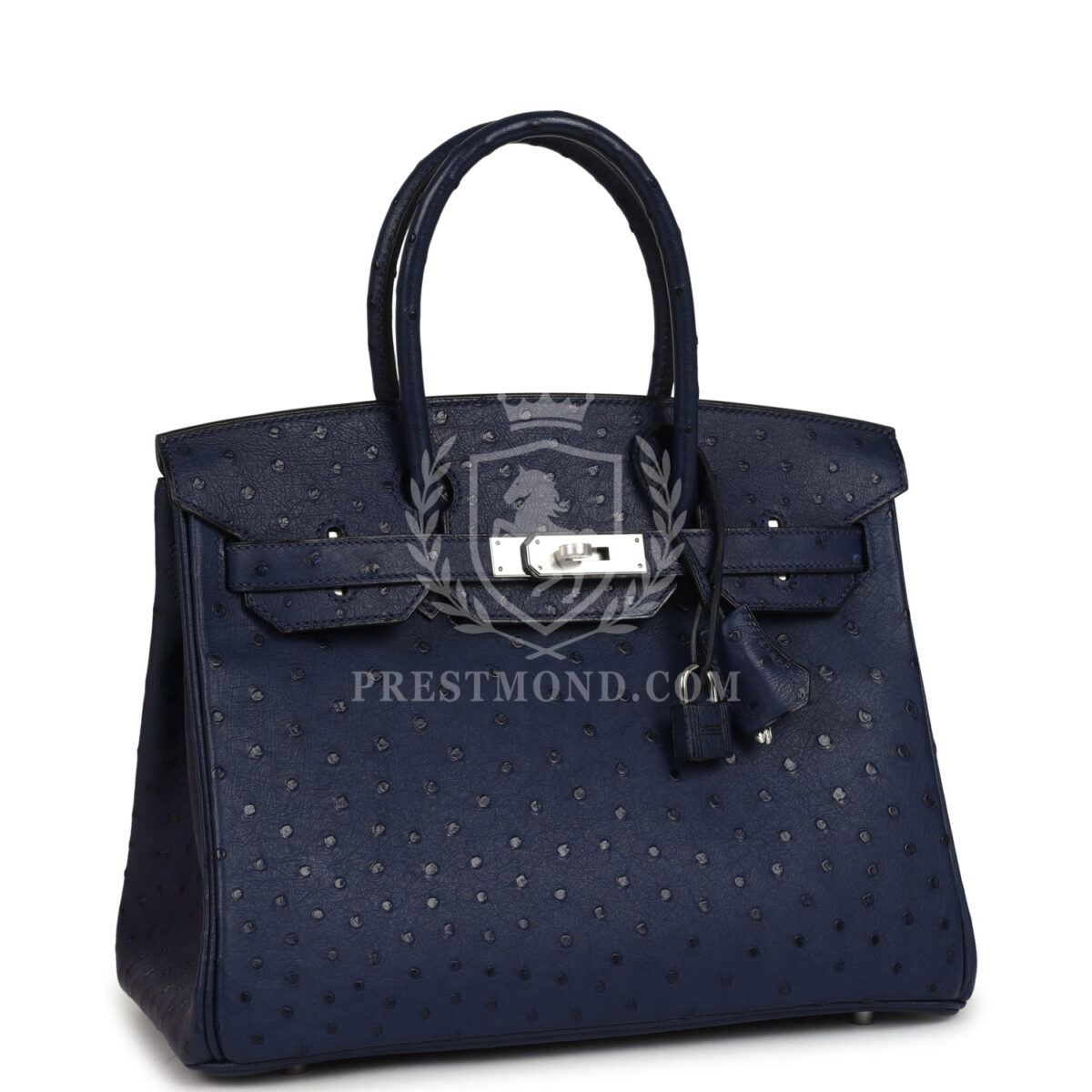 Hermes Birkin 30 Bleu Iris Ostrich PHW — изображение 2