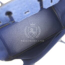 Hermes Birkin 30 Bleu Iris Ostrich PHW