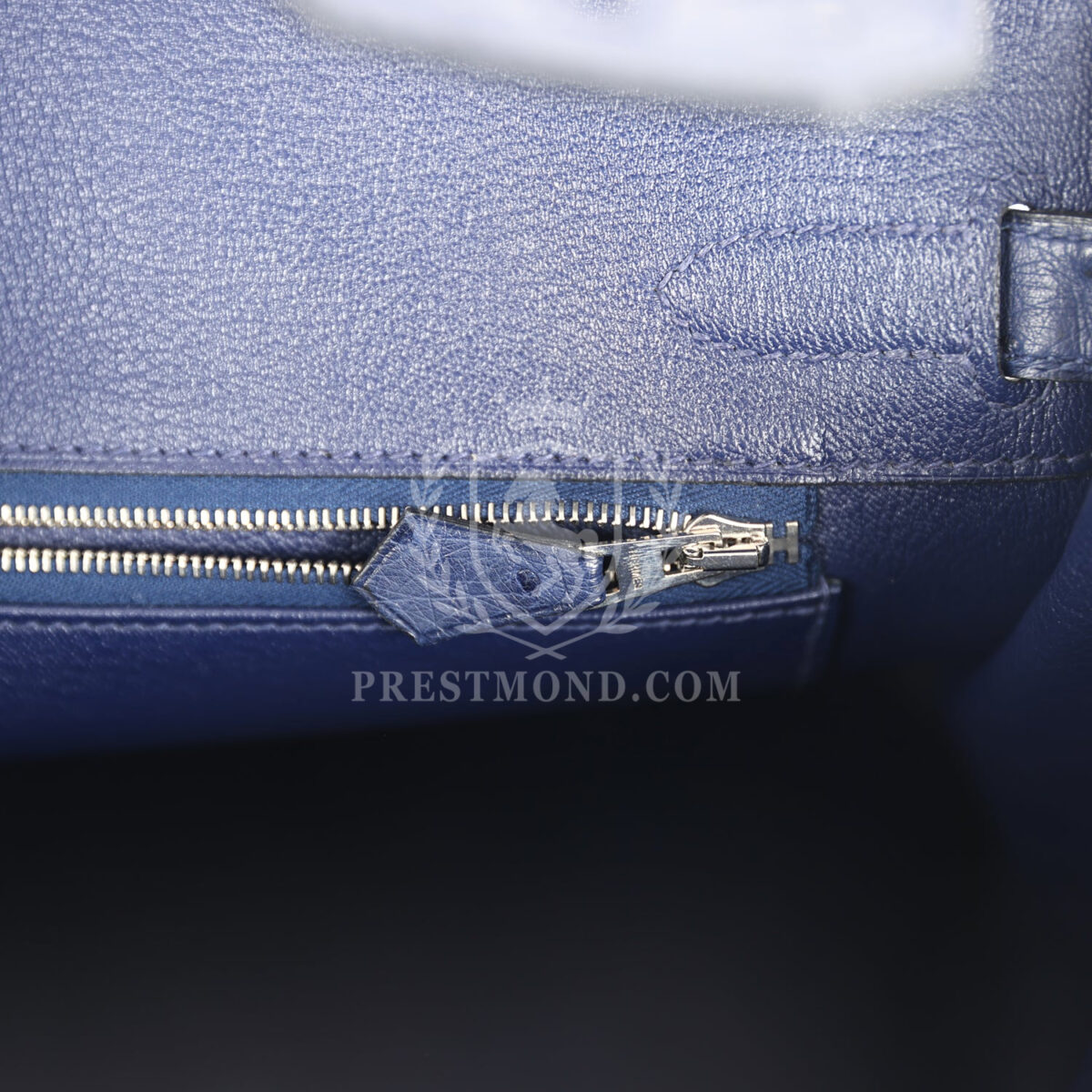 Hermes Birkin 30 Bleu Iris Ostrich PHW — изображение 9