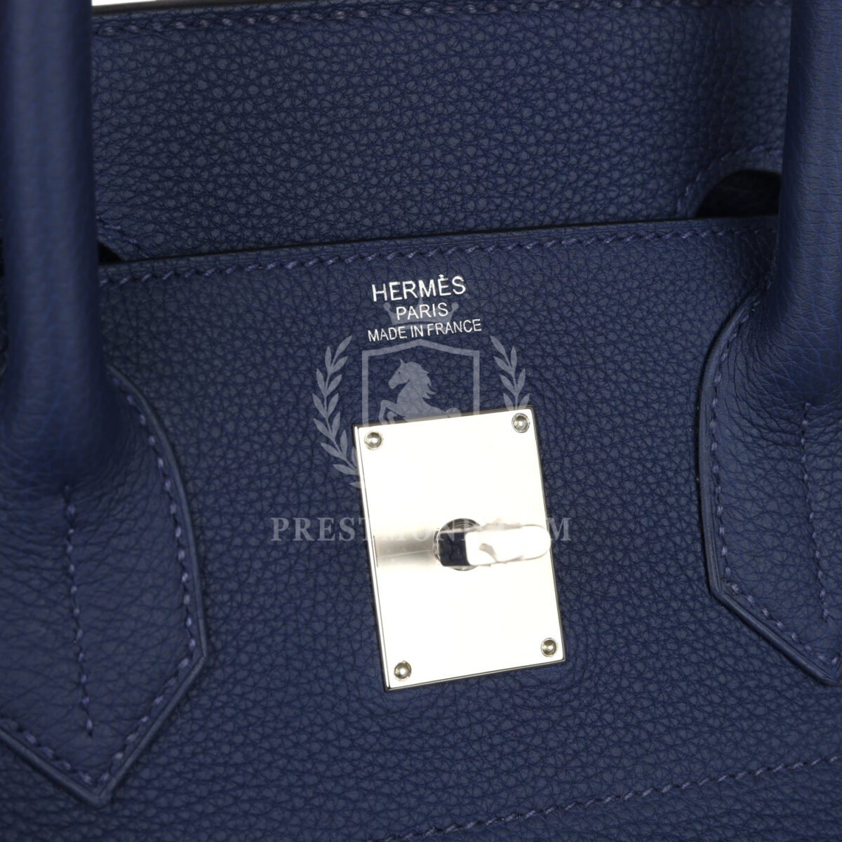 Hermes HAC Birkin 40 Bleu Saphir Togo PHW — изображение 7