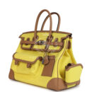 Hermes Birkin Cargo 35 Jaune Citron Toile and Chai Swift PHW
